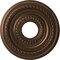 Ekena Millwork Cole PVC Ceiling Medallion (Canopies up to 4 1/4"), 13"OD x 3 1/2"ID x 3/4"P, Metallic Antique Brass CMP13COCAB - alternate 1